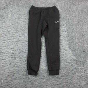 Nike Pants Womens Small Black Club Fleece Joggers Sweatpants Ankle 27x26.5*